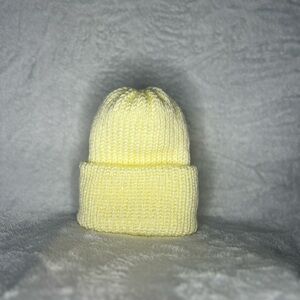 Cozy Yellow Knit Beanie for Kids